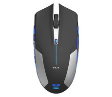 E-BLUE myš Cobra Jr / herní bezdrátová optická / 1750dpi / 6tlačítek / 1 kolečko / černá