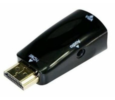 C-TECH Kabel  HDMI na VGA + Audio M-F / černá