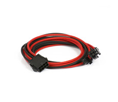 Phanteks 6+2-Pin PCIe kabel černo-červená / prodlužovací / 50cm