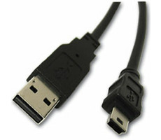 Manhattan Kabel USB 2.0 A-mini B / propojovací / 1.8m / černá
