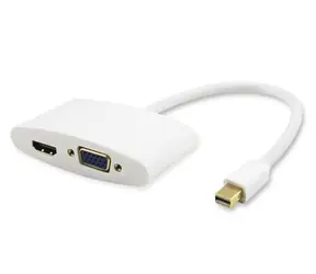 PremiumCord adaptér mini DisplayPort - HDMI+VGA Samec-Samice / 1080p FULL HD