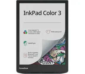 PocketBook 743K3 InkPad Color modrá / 7.8" / 1872x1404 / 32GB / E-Ink / 2900mAh / USB-C / Wi-Fi / Bluetooth