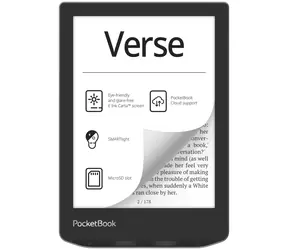 PocketBook Verse šedá / 6" / 1024x758 / 8GB / E-Ink / 1500mAh / USB-C / Wi-Fi