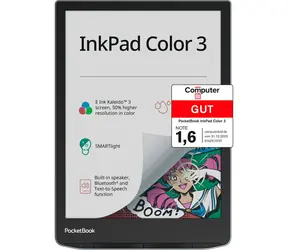 PocketBook InkPad Color 3 modrá / 7.8" / 1872x1404 T / 32GB / E-Ink / 2900mAh / USB-C / Wi-Fi
