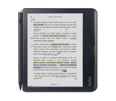 Kobo Libra Colour + stylus černá / Čtečka e-knih / 7" / E-ink / 1264×1680 / 32GB / Wi-Fi / BT / USB-C