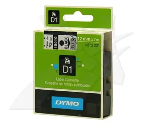 Dymo orig. páska / 45010 / S0720500 / černý tisk & průhledný podklad / 7m / 12mm