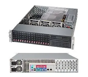 SUPERMICRO 2U server (SYS-2028R-C1R) / 2x LGA 2011-3 / iC612 / 16x DDR4 ECC R / 8x SAS3+8x SATA3 HS (2.5") / 2x 920W