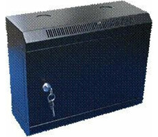 DATACOM 10" rack jednodílný 6U 140 černé / plechové dveře