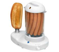 Clatronic HDM 3420 bílá / Hotdogovač a vařič vajec 2v1 / 350 W / až 6 vajec / až 14 párků 
