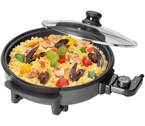 Clatronic PP 3401 / Multifunkční elektrická pizza pánev / 1500 W / průměr 32 cm / černá