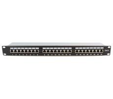 MicroConnect 19" FTP Patch Panel CAT6 24-portů černá