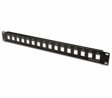 XtendLan PP19-16N Patch panel 19" / 16 otvorů / neosazený / nestíněný / 1U