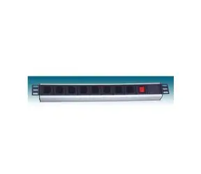 Rozbaleno - PremiumCord 19" PDU, 1U, 9xIEC (C13), 2m kabel Euro,vypínač / rozbaleno