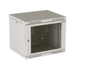 Solarix SENSA-9U-65-11-G rozvaděč nástěnný 9U 500mm / dveře sklo / RAL 7035