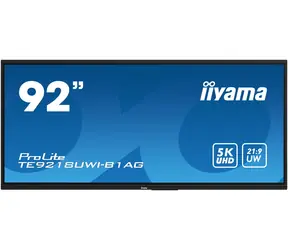 92" IIYAMA TE9218UWI-B1AG / 5120 x 2160 / LED / 21:9 / 6.5ms / 4000:1 / 500cd-m2 / HDMI / DP / USB-C