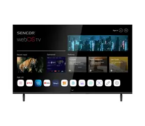 43" SENCOR SLE 43US803B černá / 4K / LED / HDMI / USB / DVB-T2&C&S&S2 / 20W