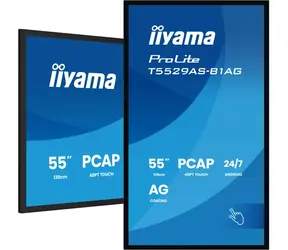 55" IIYAMA ProLite T5529AS-B1AG / 3840x2160 / VA / 16:9 / 6.5ms / 4000:1 / 450cd-m2 / HDMI / USB-C / VESA