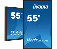 55" IIYAMA ProLite TF5539AS-B1AG / 3840x2160 / IPS / 16:9 / 8ms / 1200:1 / 435cd-m2 / HDMI / DP / VESA
