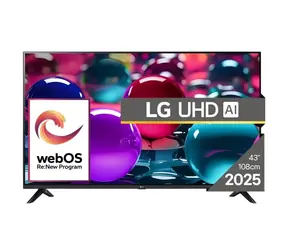 43" LG 43UA73003LA černá / 4K UHD / LED / HDMI / USB / LAN / Wi-Fi / DVB-T2&C&S2 / 20W repro