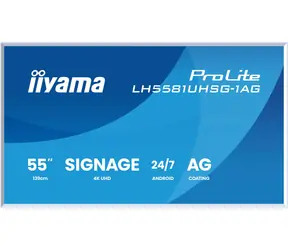 55" IIYAMA ProLite LH5581UHSG-1AG / LED / VA / 3840 x 2160 / 16:9 / 6.5 ms / 5000:1 / 500cd-m2 / VESA