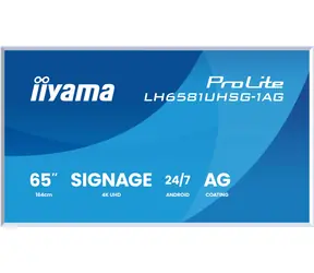 65" IIYAMA ProLite LH6581UHSG-1AG / LED / VA / 3840 x 2160 / 16:9 / 6.5 ms / 5000:1 / 500cd-m2 / VESA