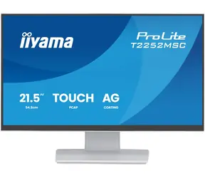 21.5" IIYAMA ProLite T2252MSC-W2AG bílá / LED / IPS Touch / 1920 x 1080 / 16:9 / 5 ms / 1000:1 / 250cd-m2 / VESA