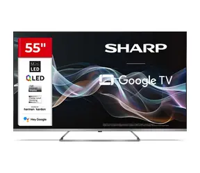 55" SHARP 55JP7265E černá / 3840 x 2160 / QLED / HDMI / USB / Wi-Fi / DVB-T&T2&C&S&S2 / repro 24W