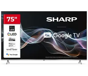 75" SHARP 75JP7265E černá / 3840 x 2160 / QLED / HDMI / USB / Wi-Fi / DVB-T&T2&C&S&S2 / repro 24W