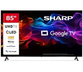 85" SHARP 85HP5265E černá / 3840 x 2160 / QLED / HDMI / USB / Wi-Fi / DVB-T&T2&C&S&S2 / repro 24W