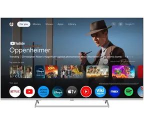 STRONG SRT55UG8773C stříbrná / 55" / 3840 x 2160 / QLED / DVB-T2/C/S2 / HDMI / USB / Wi-Fi / BT / LAN / Android TV