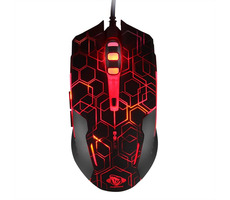 E-Blue Auroza EMS636 Hexagon černá / Herní optická myš / 2500DPI / 6 tlačítek / 1 kolečko / drátová (USB) 