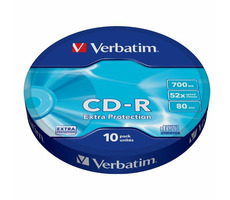 Verbatim CD-R 700MB 10ks / 52x / WRAP EXTRA PROTECTION 