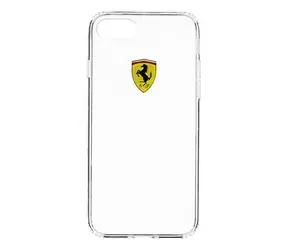 Ferrari Racing TPU Pouzdro zadní kryt pro Apple iPhone 7 & 8 čirá