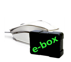 E-Blue MOOD e-box stříbrná / optická myš / 3tlačítek / 1 kolečko / drátová (USB) / 2400DPI / 7 barev podsvícení / 