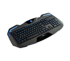 E-BLUE Auroza černá / herní klávesnice / drátová (USB) / US / podsvícené okraje
