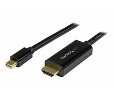 StarTech pasivní adaptér Mini DisplayPort M na HDMI M černá / 1m /4k a 2K / audio 7.1
