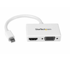 StarTech cestovní A:V adaptér 2v1 Mini DisplayPort M na HDMI F nebo VGA bílá
