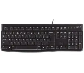 Logitech klávesnice K120 UK / OEM / USB / Drátová / Černá