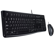 Logitech combo MK120 Severská verze / Klávesnice / Myš / USB / Černá / Pan Nordic