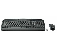 Logitech Wireless Desktop MK330 - DE / Klávesnice / Myš / USB / Černá / DE verze
