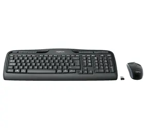 Logitech Wireless Desktop MK330 - UK / Klávesnice / Myš / USB / Černá / UK verze