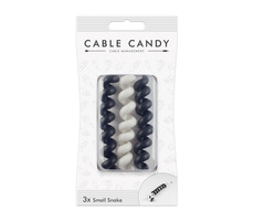 Cable Candy Small Snake Kabelový organizér 3 ks černá a bílá