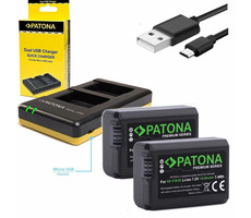 PATONA nabíječka Foto Dual Quick Sony NP-FW50 + 2x baterie 1030mAh / USB