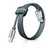 ADATA Synchronizační a napájecí kabel / USB / MFi (iPhone, iPad, iPod) / titanová