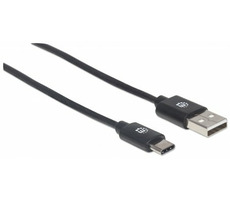 Manhattan kabel Hi-Speed USB-C samec > USB 2.0 samec 2m / černá