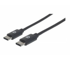 Manhattan kabel Hi-Speed USB-C samec > USB-C samec 2m / černá