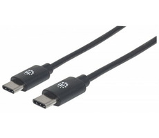 Manhattan kabel Hi-Speed USB-C samec > USB-C samec 3m / černý
