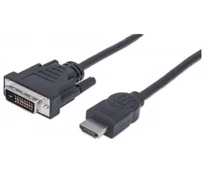 Manhattan kabel pro monitory HDMI-DVI-D 1.8m / dual link