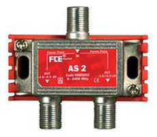 FTE rozbočovač AS 2, rozsah 5-2400 MHz, F-konektor / doprodej