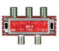 FTE rozbočovač AS 4, rozsah 5-2400 MHz, F-konektor